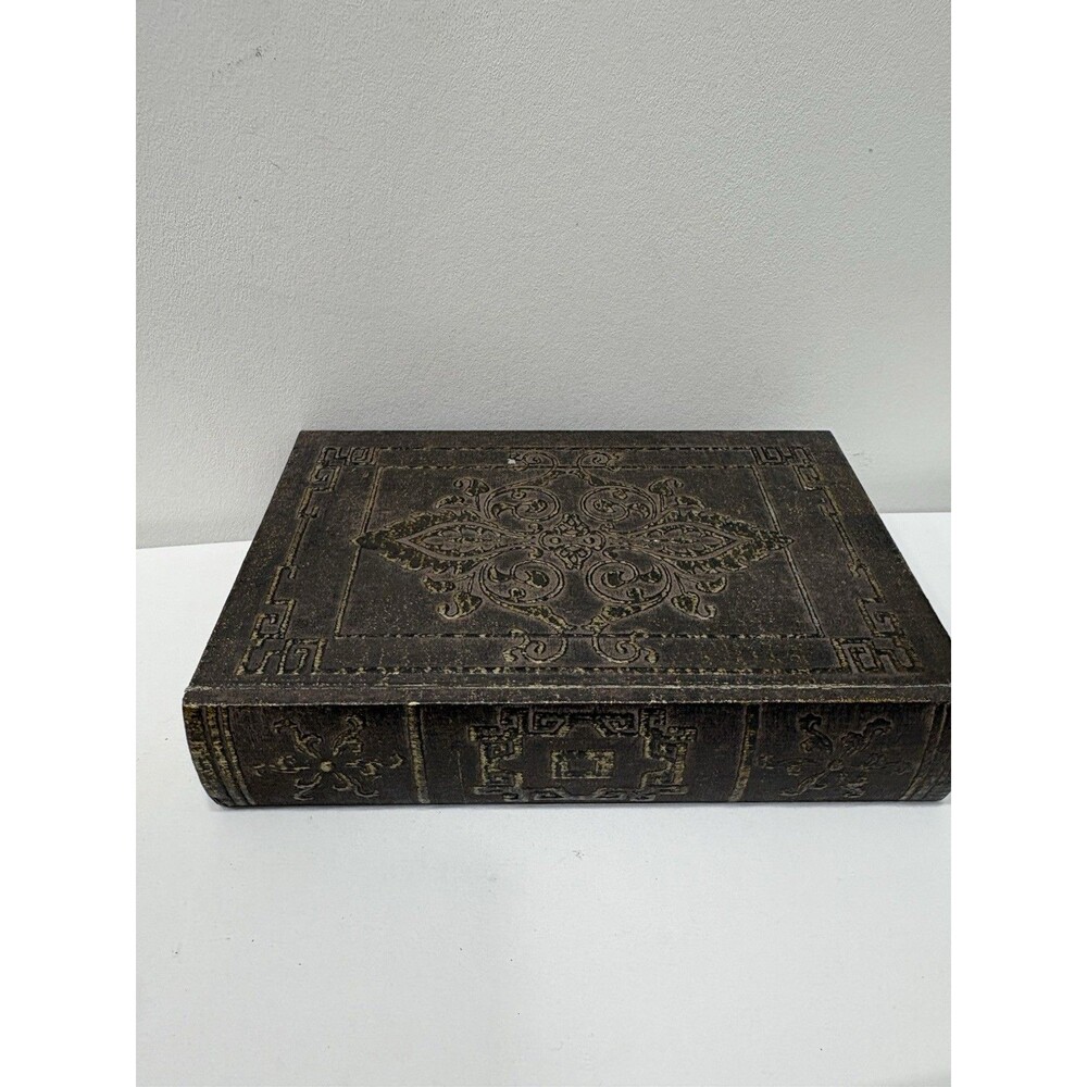 Vintage Faux Book Hideaway Storage Box Secret